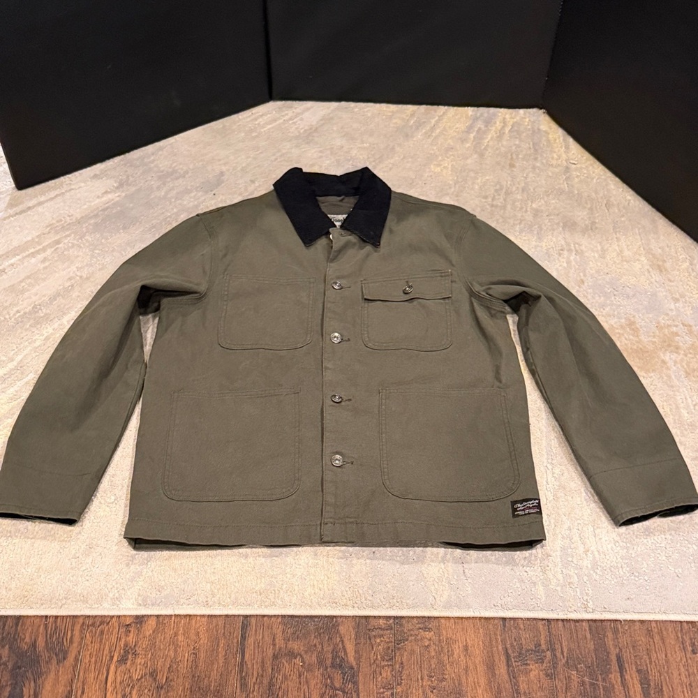 The‎ Stronghold Jacket canvas Mens M army green Chore Overshirt Utility Worker
